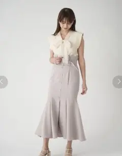SNIDEL フロントボタンマーメイドスカート