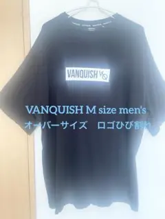 VANQUISH Tシャツ メンズ　Mサイズ ブラック　オーバーサイズ送料無料