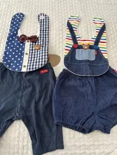 ミキハウス　パンツ、スタイ　まとめ売り　70-90