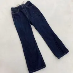 après jour デニムパンツ ダークブルー ストレート