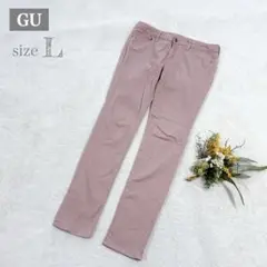 【ジーユー】GU カラースキニーパンツ ズボン ストレッチ ピンク L 70