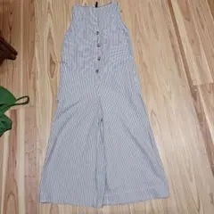 ZARA trf collection ストライプオールインワン M