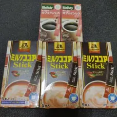 【15+14本】森永 ミルクココアスティックu0026ブレンディ カフェインレスコーヒー