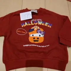 キティちゃん　ハロウィン　裏毛トレーナー　80cm
