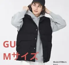 GU ブラック ダウンベスト ノースリーブ