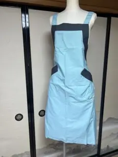 pierre cardin 日本製水色とグレーのエプロン