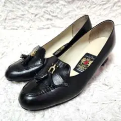 ✨美品✨MIHAMA❣️ハイヒール　23.5cm　タッセル　ブラック