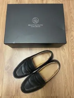 箱付きコインローファー　BEAUTY&YOUTH vibramソール