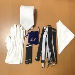 1回のみ使用! 新郎小物6点セット モーニング小物 結婚式