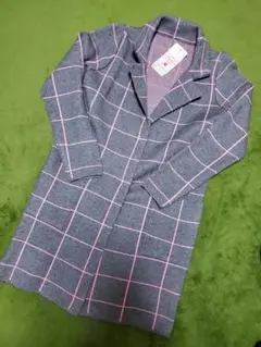 新品タグ付き♪グラフチェックチェスターコート