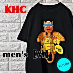 AH165【KHC】プリントTシャツ【メンズM】ブラック