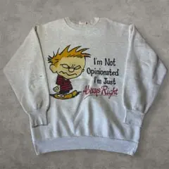 90s USA製　カルビンとホッブスcalvin&hobbesスウェット XL
