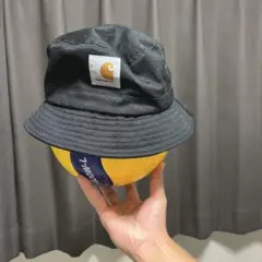 Carharttブラック バケットハット キャロットロゴ