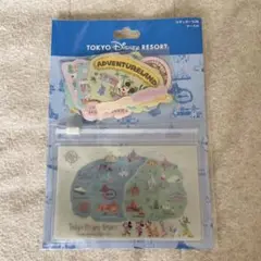 東京ディズニーリゾート　パーク　マップ　ステッカー ケース付き