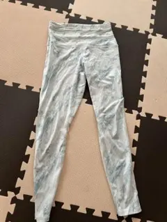 水色の大理石模様 ヨガパンツ　ヨガウェア　スカーラ　Mサイズ