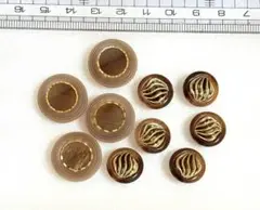 ボタン ブラウン 値下げ