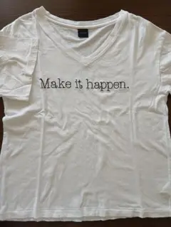 ホワイト Vネック Tシャツ 　シンプルTシャツ　MOUSSY