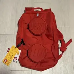 新品 未使用品 LEGO レッドリュック 丸型ポケット付き