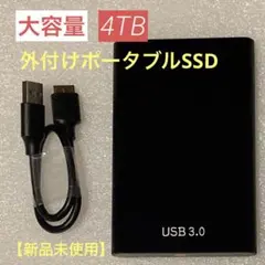 【大容量】4TB 外付けポータブルSSD 新品未使用　画像や動画を1つに保存　a