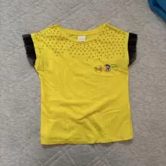 DIESEL イエロー スパンコール Tシャツ