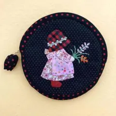 ハンドメイド　スーちゃん ポーチ【106】スーちゃん 丸ポーチ