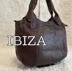 美品⭐︎IBIZA ブラウン レザートートバッグ　肩掛け可能　Ｂ5対応