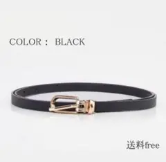 ウエストマークベルトブラック レディース レザー PUレザー BLACK　黒