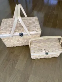 バスケット大、小、２個セット