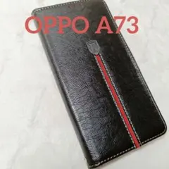 大幅値下げ⚪︎OPPO A73 ケース 手帳型 手作り MaKstu ブラック