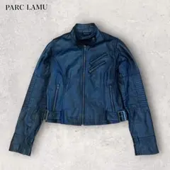バーニーズニューヨーク PARCLAMU 本革 レザーライダースジャケット 黒