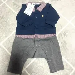 新品 タグ付き 未使用品 familiar ロンパース カバーオール 60cm