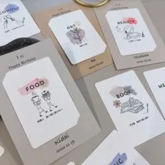 new 選び取りカード　台紙付き