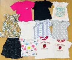 【最安値１１点】ベビー服　まとめ売り　Tシャツ　トップス　女の子　90 キッズ服