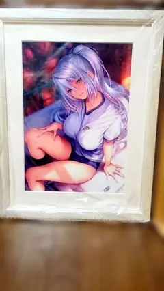 ピロ水 はにかみ彼女 天竺綴 複製原画