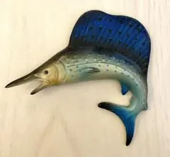 壁掛け　カジキ　陶器　レトロ　イルカ　クジラ　海　マリン 楽天市場】木彫りの壁掛けカジキ : アジアン・マリン雑貨ライブビラ
