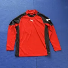 Puma 長袖シャツ レッド ブラック　薄手