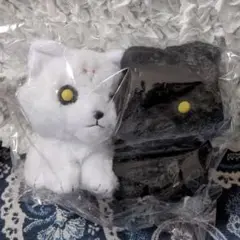 呪術廻戦 玉犬 ぬいぐるみ マスコット 黒 白 セット ボールチェーン