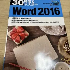 30時間でマスター Windows10対応 Word2016