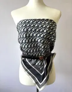 クリスチャンディオール　ビスチェ　ベアトップ　ミニスカート　ボーダー　ロゴ刺繍 457J27A2968X5803_E01-1?$