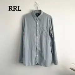 RRL ダブルアールエル　ストライプ　シャンブレーシャツ　ユニオンチケット