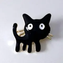 黒猫デザイン ピンバッチ