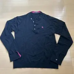 BURBERRY BLACK LABEL ボタン付きニット