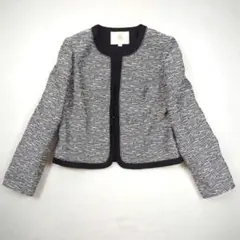 ユキコキミジマ スパンコール ビーズ ノーカラージャケット 13