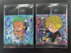 ワンピースウエハースシール　ゾロ＆サンジ