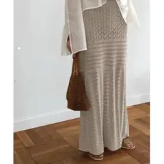 TODAYFUL トゥディフル レーシーニットスカート