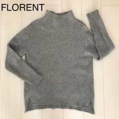 ◆FLORENT/フローレント◆ウール100%◆ローゲージニット◆グレー