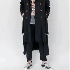 BLACK Comme Des Garçons 22aw ポリ縮　ねじれ　パンツ