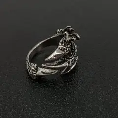 ヴィンテージ　シルバー　ドラゴン　ネイル　ツメ クロー　リング　指輪　15号