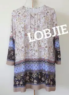 LOBJIE フラワープリント チュニック ロブジェ Mサイズ