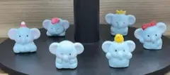 青い象のマグネット6個セット